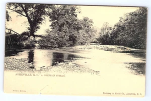 Asheville North Carolina Mountain Stream Tuck Postcard B024 - Picture 1 of 2