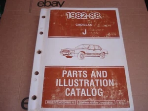 1982-1988 CADILLAC CIMARRON PARTS BOOK NUMBERS CATALOG OEM ORIGINAL - Picture 1 of 8