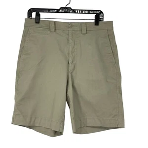 Mens Kirkland Signature Burmuda Shorts Size 32 Tan Chino 3384 stretch 8.5" In - Picture 1 of 7