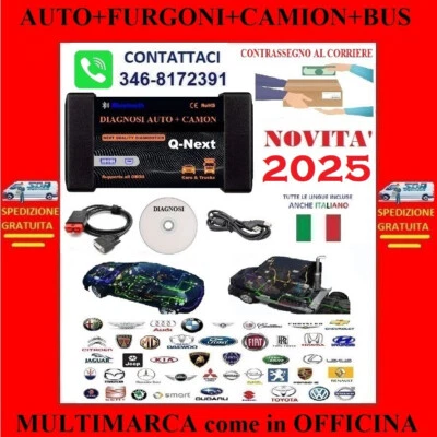 ⭐⭐⭐ DIAGNOSI AUTODIAGNOSI MULTIMARCA UNIVERSALE AUTO CAMION vag fap egr codifica - Immagine 1 di 4