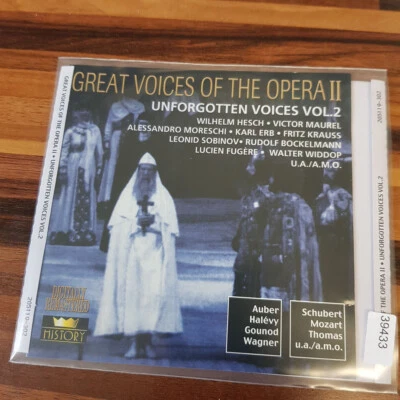 VARIOUS : Great Voices Of The Opera II  Unforgotten Voices 2  > EX (2CD) - Bild 1 von 3