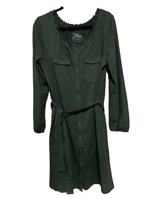 Cárdigan plumero Sahalie Midi cinturón bolsillos neutros talla XL frente a presión ¡hermoso! Foto 1 de 4