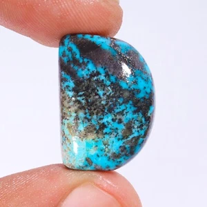 23.40 Ct Natural Persian Turquoise Cabochon Loose Gemstone Certified Turquoise - Picture 1 of 2