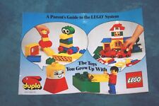 Lego the Toys You Grow Up With 1986 Catalog Parent's Guide To The Lego System