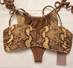 Neu mit Etikett Beach Riot Gottex Badeanzug Bikini Oberteil 10 freche Krawatte L AUSVERKAUF - Bild 1 von 8