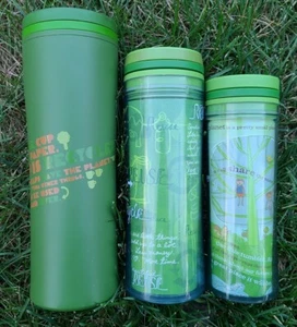 RAR Starbucks Green Sustainable Recycle Tumbler 3er Pack 2008-2009-2010 Tasse Becher - Bild 1 von 4