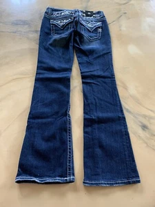Miss Me Jeans Größe 26 Stiefel cooles Schnallen Taschen Design - Bild 1 von 11