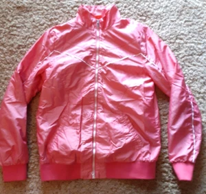Chaqueta cortavientos para mujer pista mediana USP viento blanco rosa cremallera - Imagen 1 de 11