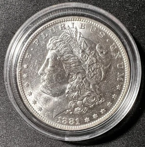 1881-O VAM-65 - Moneta da 1 dollaro in argento 18-1 a scelta doppia non circolata - Foto 1 di 11
