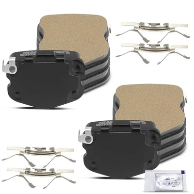 Rear Side Ceramic Brake Pads with Hardware for Chevrolet Corvette 2009 2010-2013 - Image 1 of 4