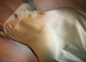 Vtg Victoria's Secret Cowl Satin Mini Dress Babydoll Slip S - Picture 1 of 6