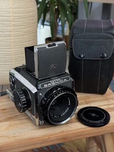 PROBADO Bronica S2 6x4.5 Compacto Medio 120mm Formato Cámara 1:2.8 75mm Lente - Imagen 1 de 22