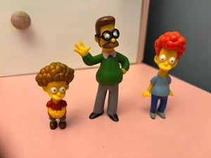 The Simpsons Ned,Tod &Rod Flanders Toy Figures 2005 / 2007 Fox - Picture 1 of 7