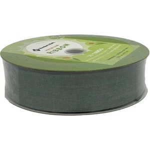 Member's Mark Premium Wired Ribbon 50 Yards 1-1/2 in Width in Green - Picture 1 of 3