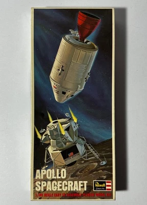 RARE VTG Revell H-1836-A 1/96 Scale Apollo 1 Planned Moon Lander & Orbiter 1966 - Image 1 of 4