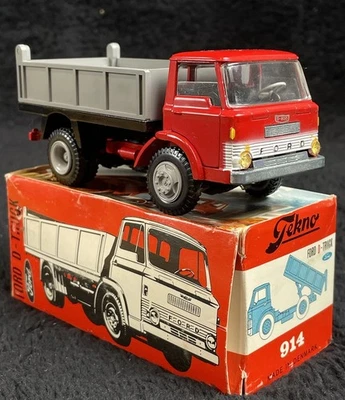 Tekno Ford D Dump Truck #914 MINT Diecast 1:43 Scale Model Vtg Denmark w/ Box - Image 1 of 4