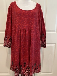 Damen 3x Reborn kurz Babydoll Style Kleid Long Tunika rot Whimsygoth Vampir - Bild 1 von 15
