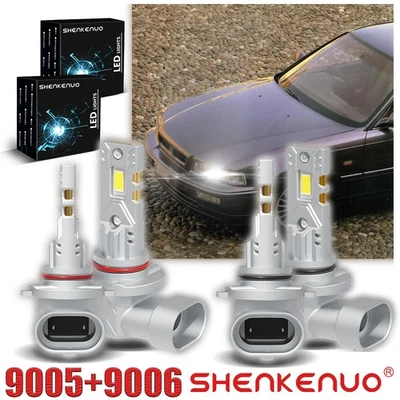 Combo de bombillas LED para Acura Legend 1990-1995 9005 9006 6000K Foto 1 de 4
