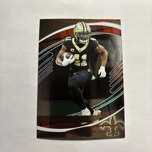 2025 Absolute Football - Alvin Kamara - RED & GREEN - New Orleans Saints - #36 - Picture 1 of 2