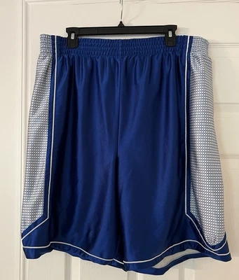 Pantalones cortos deportivos Eastbay para hombre azul y blanco talla XL Foto 1 de 2