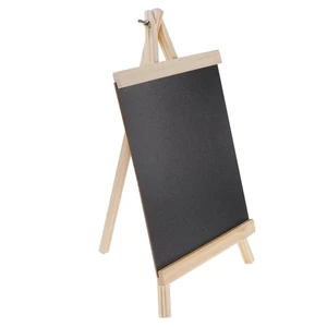 Holz Botschaft Tafel Mini Kreidetafel mit Ständer Hängeschilder radierbar - Bild 1 von 11