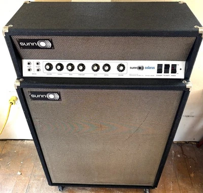Amplificador de guitarra Sunn Solarus Tube 1967 cara plateada con pedal reparado y funcionando 100 % Foto 1 de 4