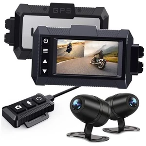Motorrad Voll Wasserdichte Dashcam, Motorradkamera mit Front und MD10PRO - Bild 1 von 8