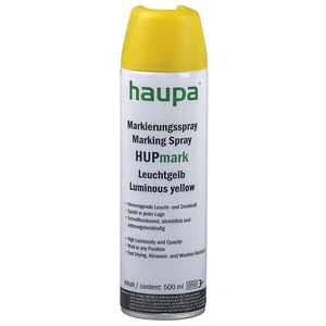 Haupa 170141 marking Paint HUPmark 500 ml, luminous yellow RAL 1026 - Picture 1 of 1