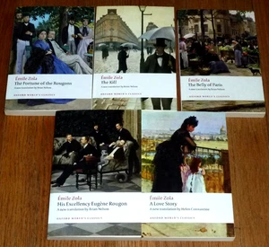 Oxford World’s Classics Émile ZOLA: Les Rougon Macquart: Lot of 5 #1,2,3,6,8 PB - Picture 1 of 4