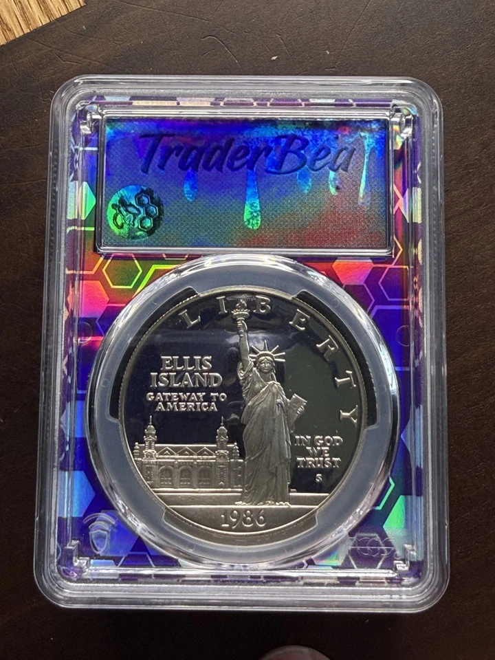 1986 S $1 Statue of Liberty Silver $1 Dollar PCGS PR70DCAM Coin Trader Bea - Image 1 of 4