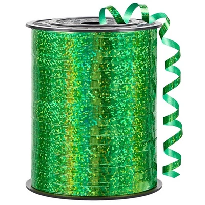 Cinta rizadora verde metálico de 500 yardas-cuerda de globo-cinta de globo brillo... Foto 1 de 4