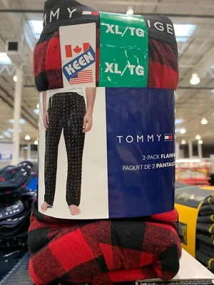 2PK, "XL", MULTICOLOR, TOMMY HILFIGER Canadá PANTALÓN FRANELA HOMBRE Foto 1 de 4