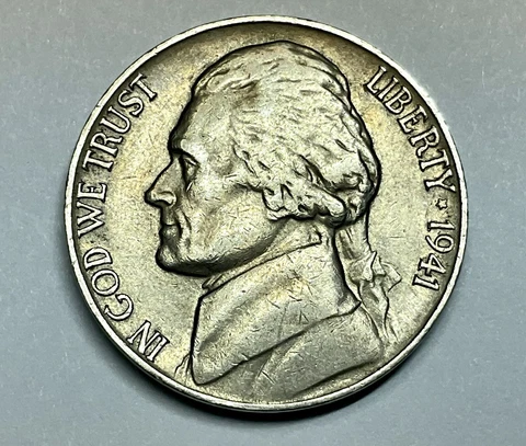 1941 D Jefferson Nickel , Full Step , Please See Pictures For Details Cover