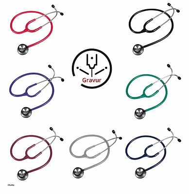 KaWe Stethoskop Standard Prestige Doppelkopfstethoskop MIT GRAVUR viele Farben