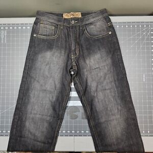 Vintage Southpole Jeans 32x32 Black Baggy Hip Hop Skater Streetwear Y2K Wide Leg