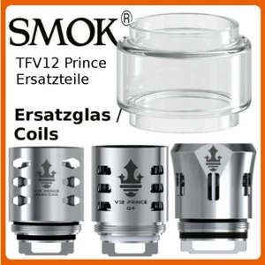 SMOK TFV12 Prince Coils V12 Q4 Dual Triple Max Mesh/ 8ml Ersatzglas Bulb Glas - Bild 1 von 1