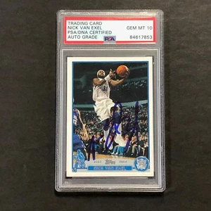 2003-04 Topps #201 Nick Van Exel Signed Card AUTO GRADE 10 PSA/DNA Slabbed - Picture 1 of 2
