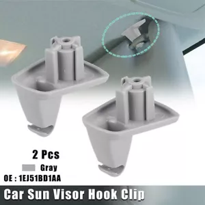 Durable Gray Sun Visor Holder Clips for Chrysler 300 For Dodge Charger - Picture 1 of 7