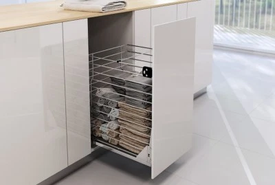 SOFT CLOSE, PULL OUT STORAGE **LAUNDRY BASKET, KITCHEN** 300,400,500 mm - Image 1 of 4