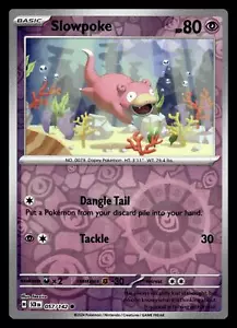Carta Pokémon Corona Estelar Slowpoke Reverse Holo Common 057/142 SV07: - Imagen 1 de 2