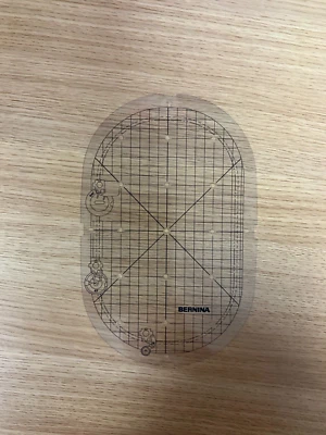 BERNINA Template Midi Oval template 10.5x6.5 Purple markings with Black Stripe - Image 1 of 3