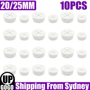 10 PCS Desk Cord Grommet, Flexible Silicone Cable Hole Cover Round Gasket AU - Picture 1 of 14