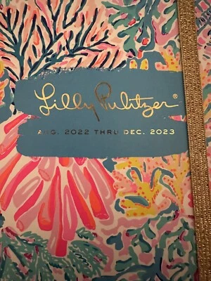 Ежедневный планировщик New-Lilly Pulitzer август 2022 г. — декабрь 2023 г. Splashdance в твердом переплете - Изображение 1 из 4
