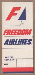 Freedom Airlines ticket jacket = - Picture 1 of 1