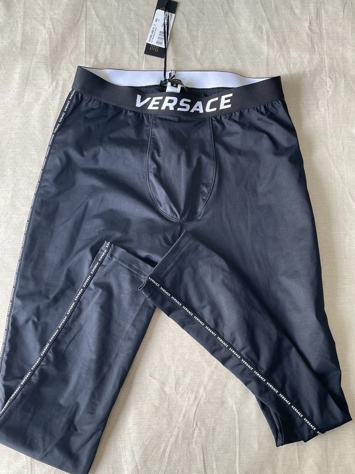 Versace Men’s Workout Leggings Pants RARE $599 Black XS US 30 - Image 1 of 4