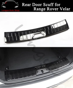 Se adapta a Land Rover Range Rover Velar 2018-2020 cubierta de la placa trasera borde de umbral - Imagen 1 de 3
