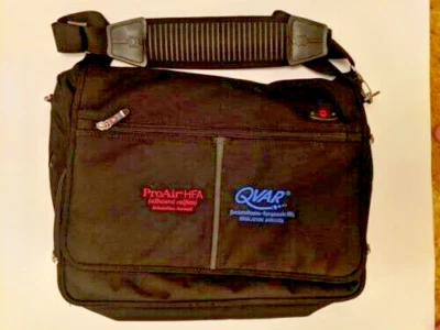 Swiss Army Victorinox Black Canvas Messenger Laptop Briefcase Shoulder Bag A! - Image 1 of 4