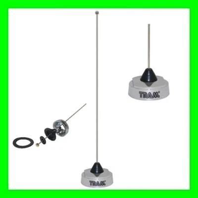 VHF NMO Quarter Wave Antenna 150-162 MHz Tram Chrome 1/4 mobile radio 1121 - Image 1 of 4