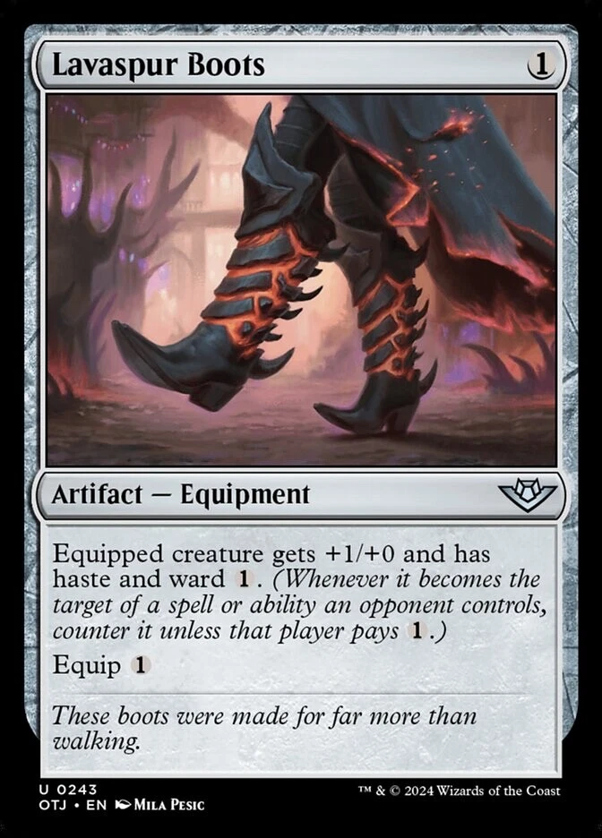 Lavaspur Boots - Outlaws of Thunder Junction - NM EN - OTJ 243 - Magic MTG - Bild 1 von 1