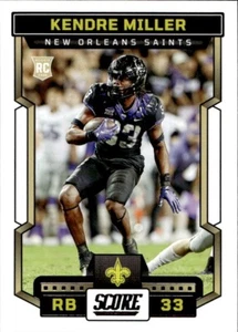 Kendre Miller 2023 Score Football - #321 RC - New Orleans Saints / TCU - Picture 1 of 2